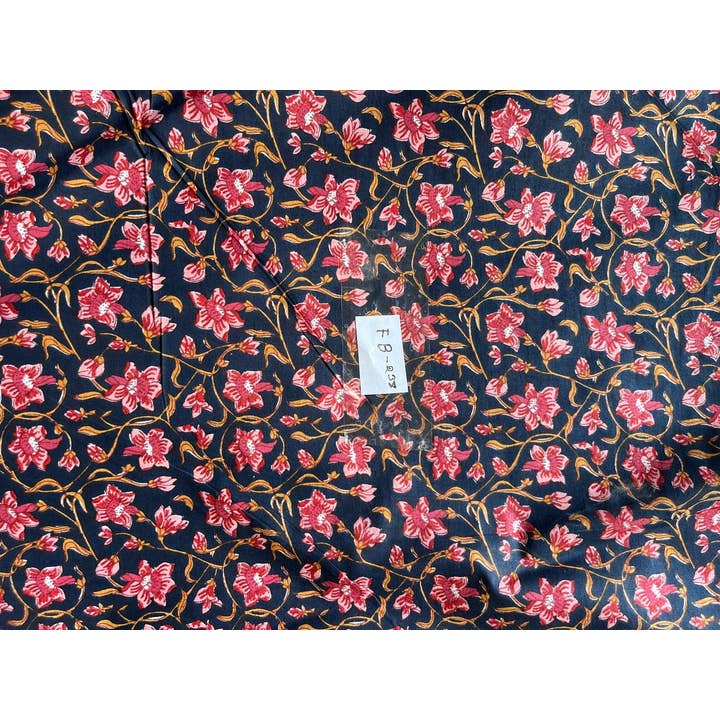 Bhawana Handicrafts - Wholesale Fabric Paint - Natural Floral Printed Dressmaking Fabric Indian Cotton Boho4