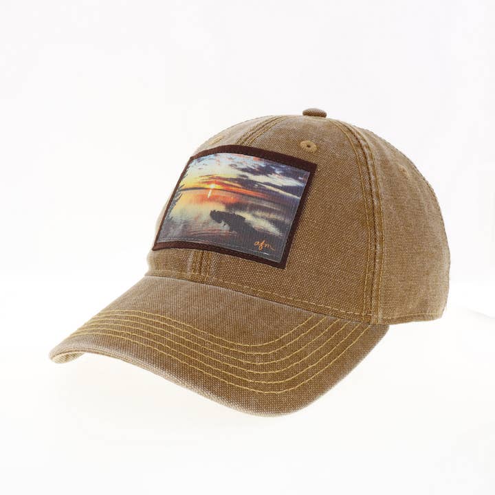 Aisling - Wholesale Baseball cap – Unisex - Sunset Pier Dashboard Hat in Camel