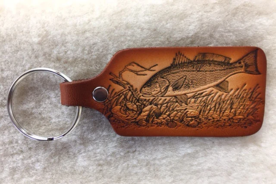 Lindy Leather - Wholesale Keychain - Unisex - Handmade Leather Wildlife Keychain - Hunting Fishing2