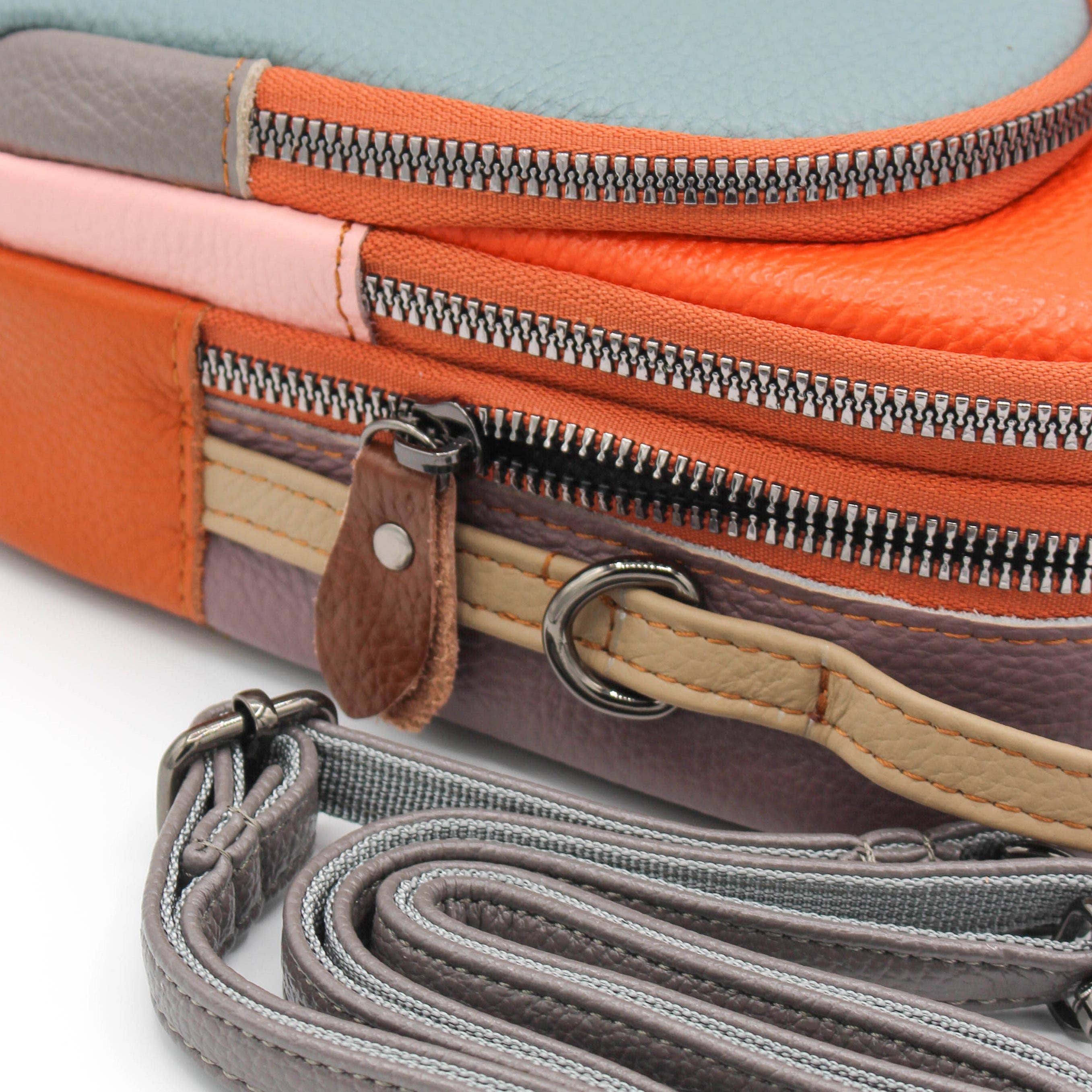 Zerimar 1942 – Engroshandel Rygsæk - Dame – Ægte læder crossbody-taske og rygsæk til kvinder, 19 x 10 x 9 cm9