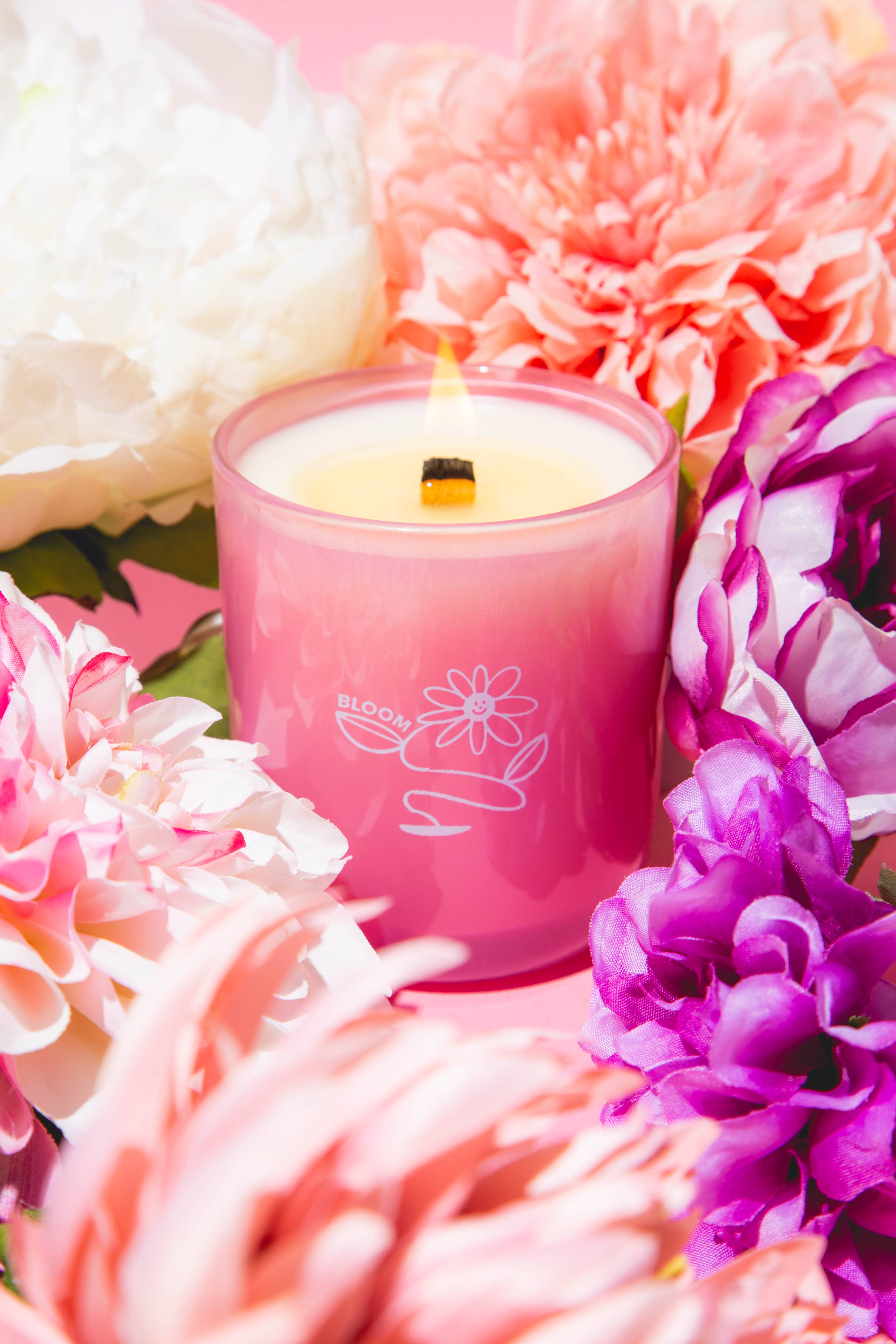 Milk Jar Candle Co. - Wholesale Jar/Filled Candle - Bloom - Essential Oil Coconut Soy 8oz Candle 7
