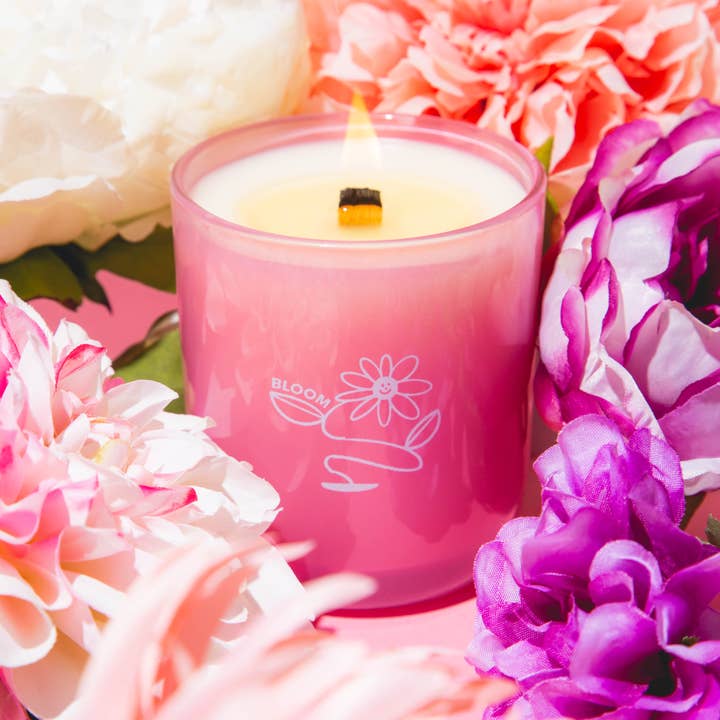 Milk Jar Candle Co. - Wholesale Jar/Filled Candle - Bloom - Essential Oil Coconut Soy 8oz Candle 7