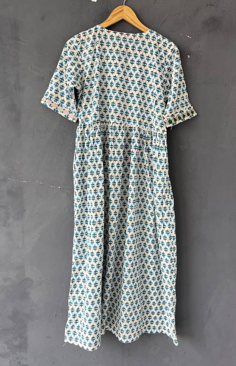 Bhawana Handicrafts - Wholesale Dress - Women's - Multicolor Embroidery Mirror Banjara Yoke Tunic Women Dress3