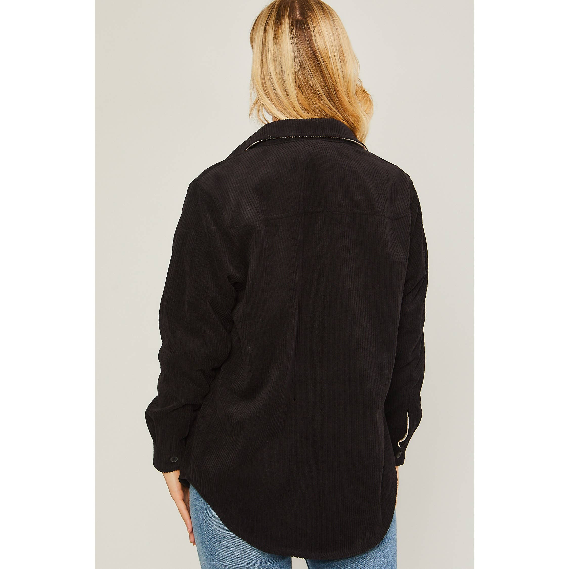 Apolline - Wholesale Shirt Jacket/Shacket - Women's - Corduroy Reversible Button Down Jacket1