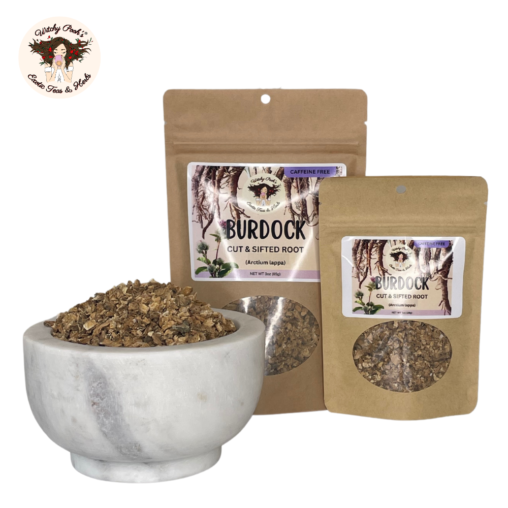 Witchy Pooh's Exotic Teas & Herbs - Wholesale Loose Tea - Witchy Pooh's Burdock Root Tea - Cut and Sifted5