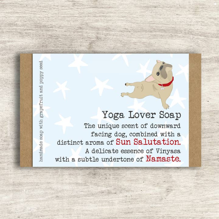 Yoga Lover Soap - BACK ORDER ONLY for wholesale by Dandelion Stationery