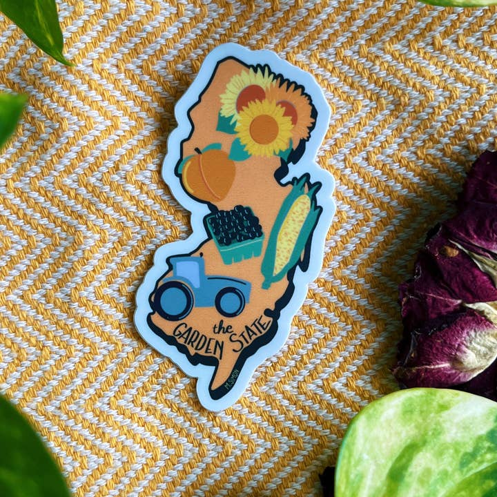 Garden State Sticker • DoodleAllDayy for wholesale by Doodlealldayy