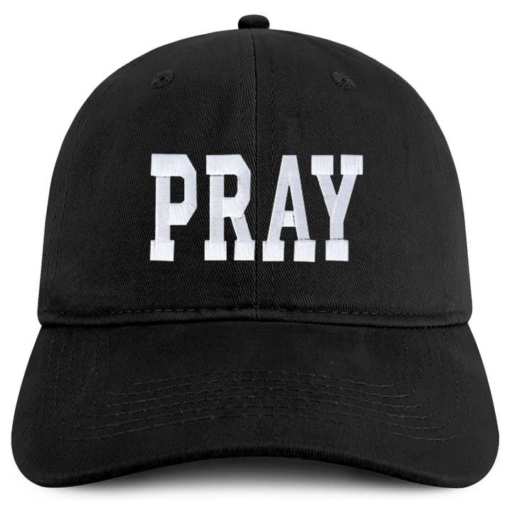 PRAY Geborduurde Zachte Katoenen Baseballpet voor wholesale door Trendy Apparel Shop