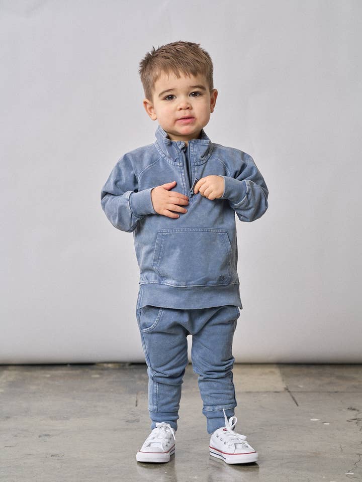 Little Bipsy - Wholesale Pants - Baby - Jogger - Navy Wash