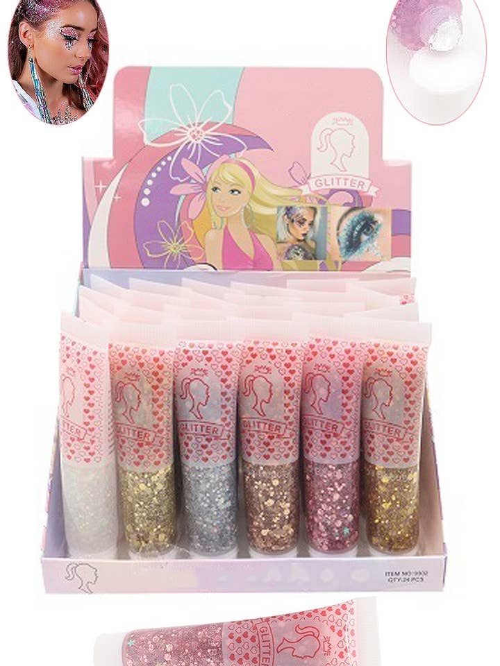 Ombretto scintillante per effetto glow Barbie Glitter Shimmer per la vendita all'ingrosso da parte di Cap Zone