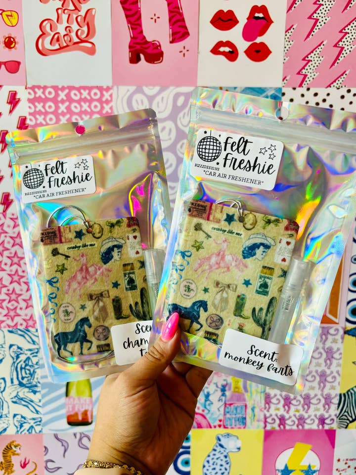 Désodorisant Girly Western Felt Freshie Boutique Freshie pour la vente par Bizzz Designs