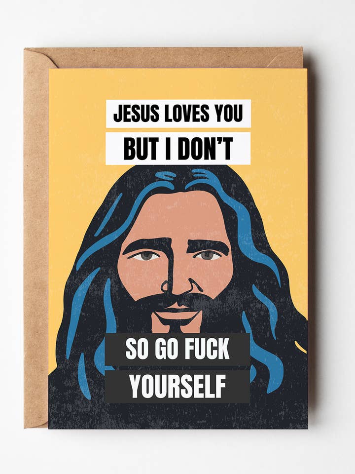 Funny Jesus Birthday Card, Inappropriate Greeting Card for wholesale by Yeah Noted