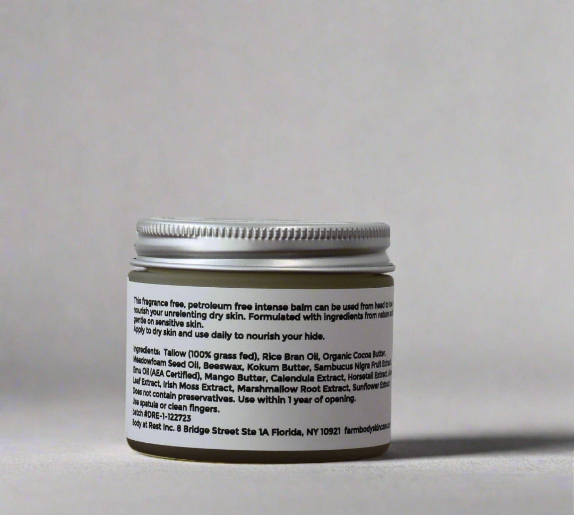 Farmbody Skin Care - Wholesale Healing Salve/Balm/Cream - Dr Emu's Dry Skin Salvation | Tallow Cream with Emu Oil1