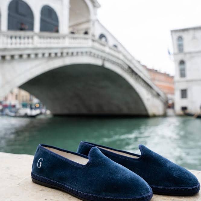 Gondolina Shoes - Wholesale Flats - Women's - Bucintoro ocean blue loafers1