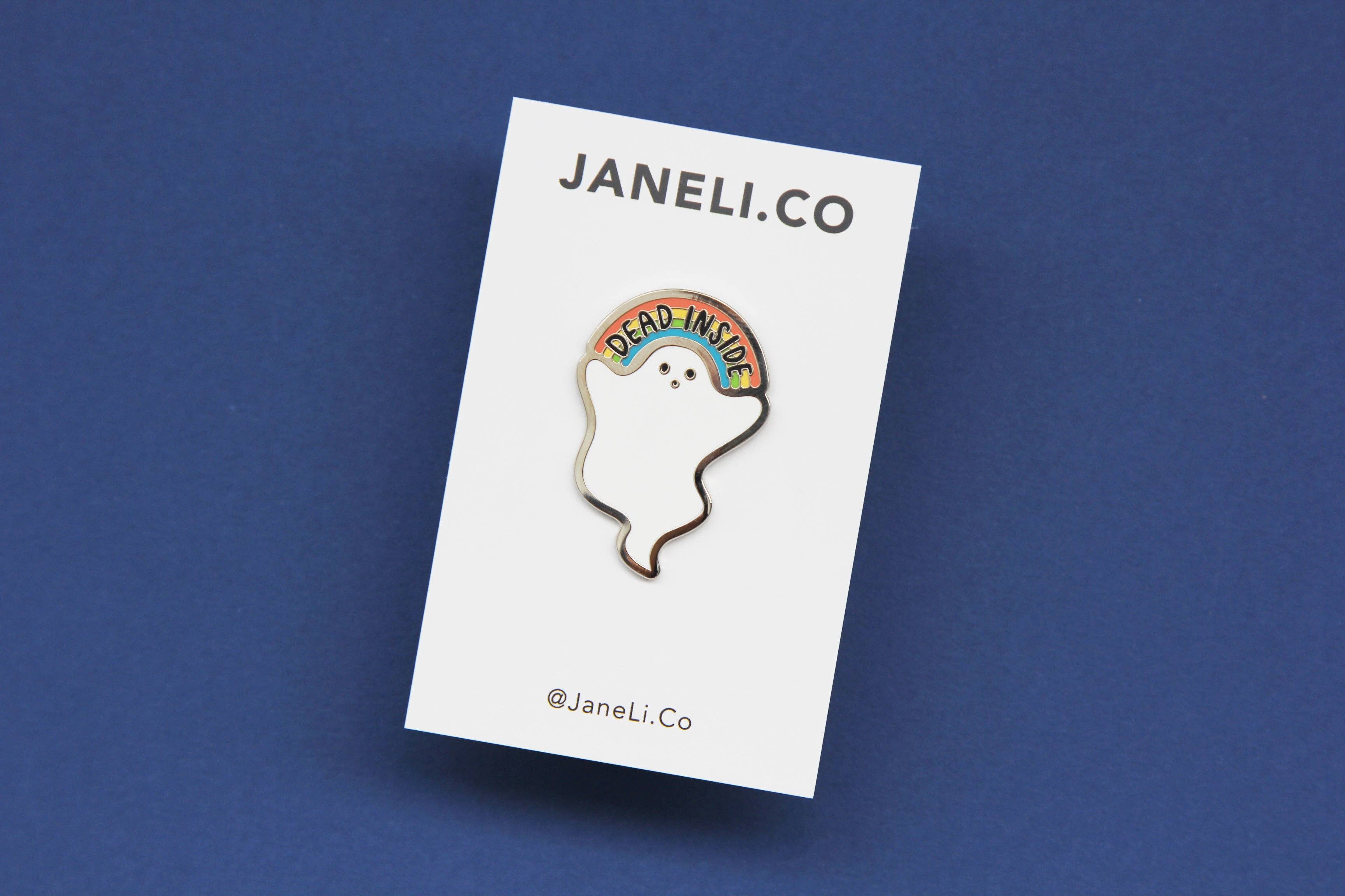JaneLi.Co - Wholesale Lapel Pin/Button - Dead Inside Enamel Pin1