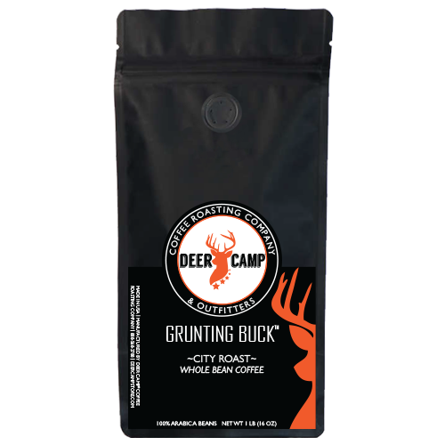 DEER CAMP® Coffee Roasting Company & Outfitters - Wholesale Coffee Beans - DEER CAMP® Coffee Grunting Buck™ City Roast4