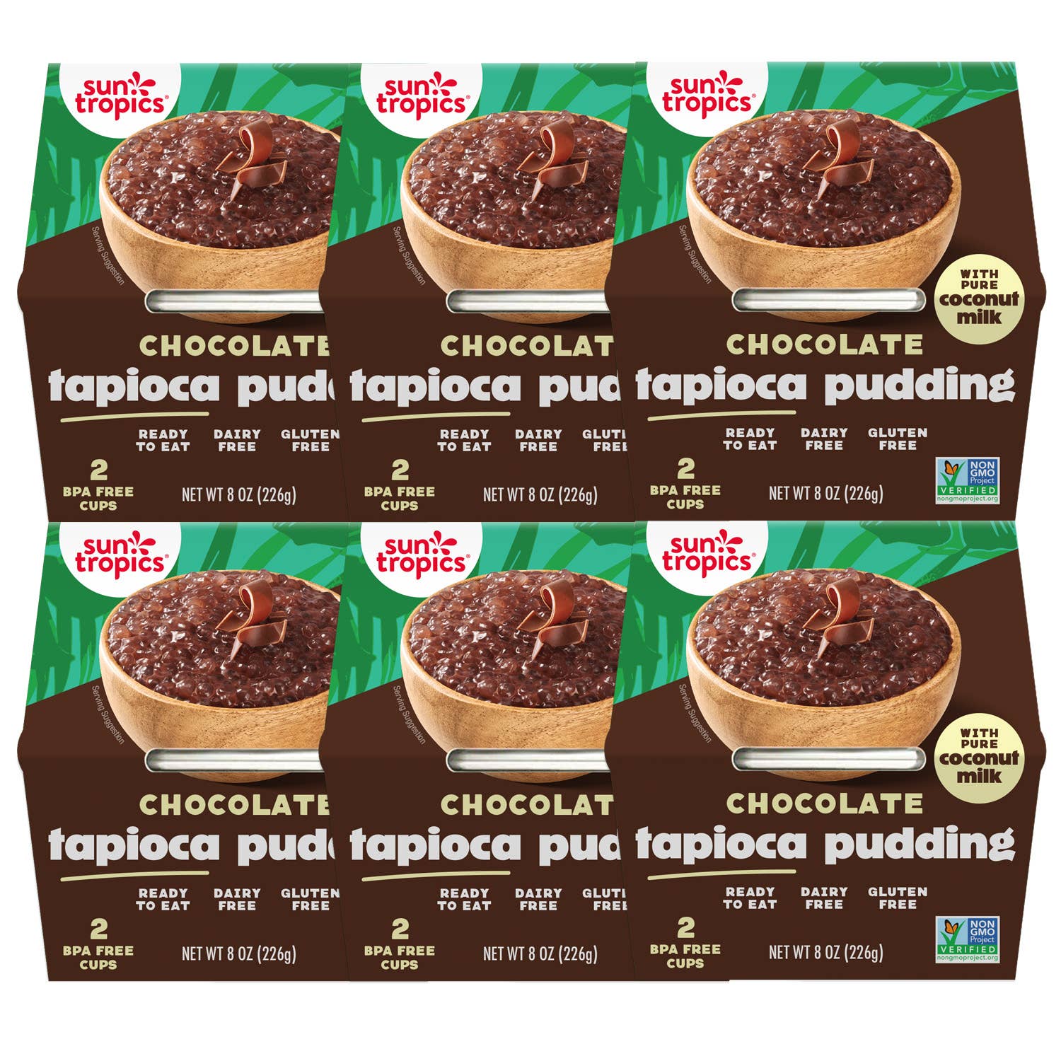 Sun Tropics - Wholesale Pudding - Sun Tropics Tapioca Pudding - Chocolate, 8.0oz1