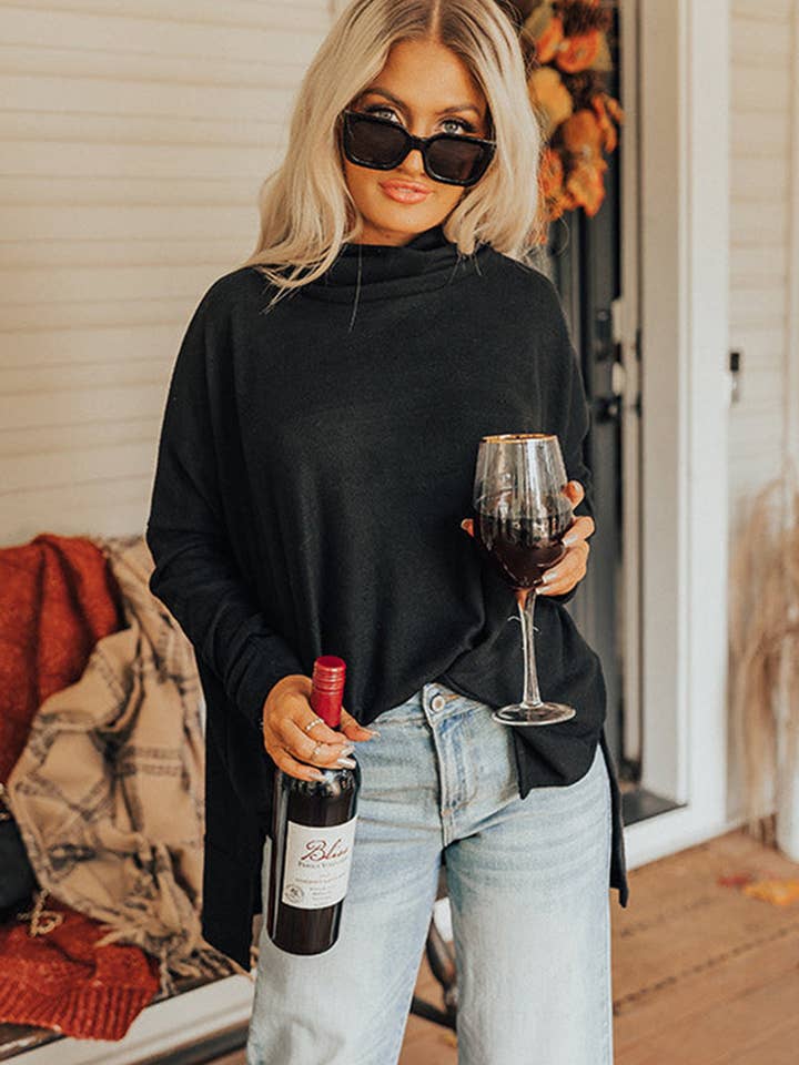 Lovesoft - Wholesale Tunic - Women's - Cowl Neck Shift Tunic Top14