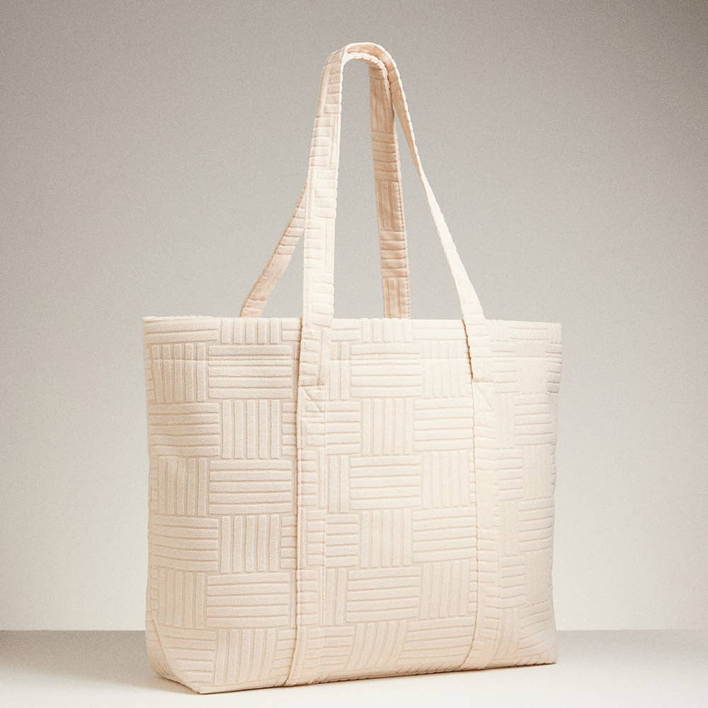 Sensibling Corp. - Wholesale Tote Bag - Women's - Grid Pattern Everyday Tote Bag28