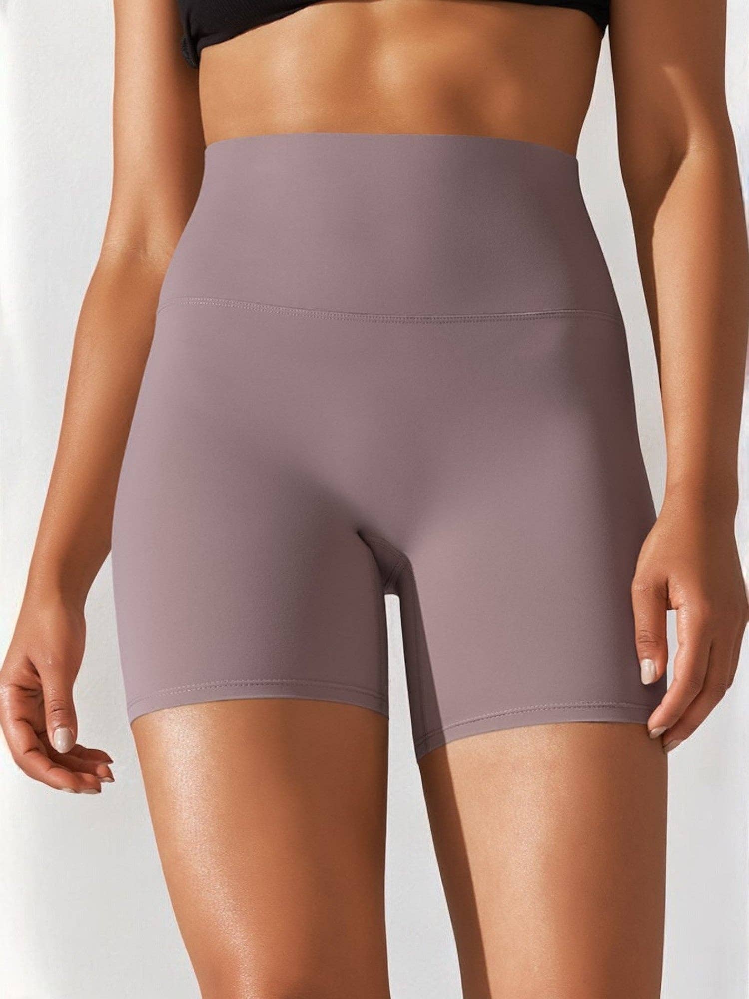 Active by Anna-Kaci – Calções atléticos – Mulher por atacado – Shorts esportivos femininos de compressão sem costura com cintura alta6