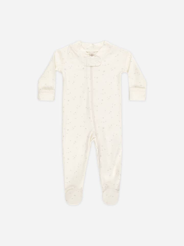 Zip Longsleeve Sleeper Footie Stars for wholesale by Quincy Mae