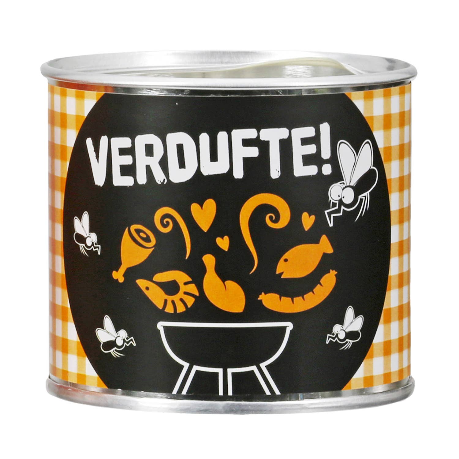 Candle tin grill 4-assorted orange H. 6.7 cm, PU 12 for wholesale on Faire3