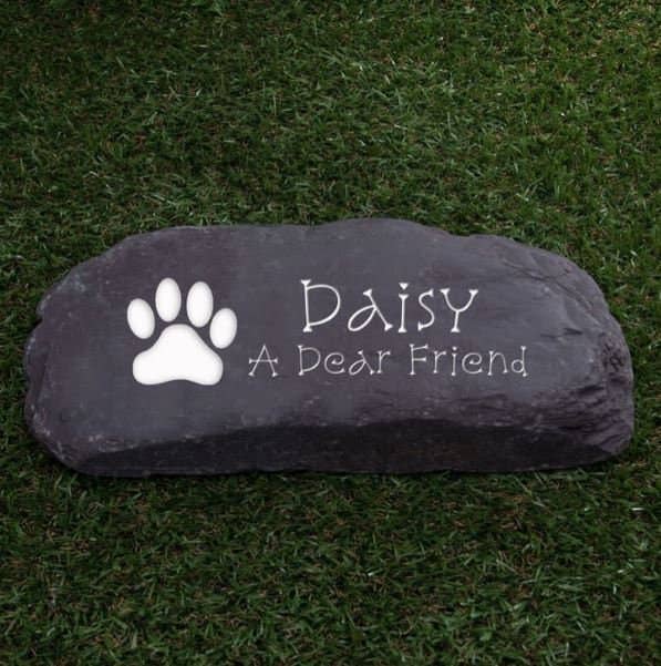 The House nameplate company - Wholesale Pet Urn/Keepsake Box - Personalised Welsh Slate Paddlestone Memorial0