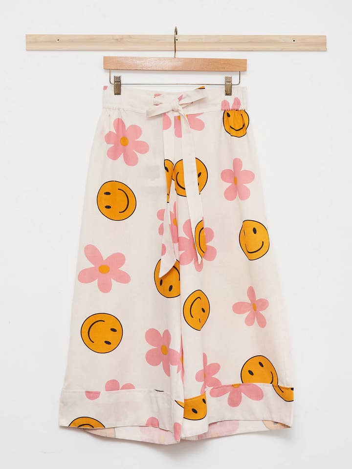 Jupe-culotte Happy Hippy à ourlet large pour la vente par Periodical