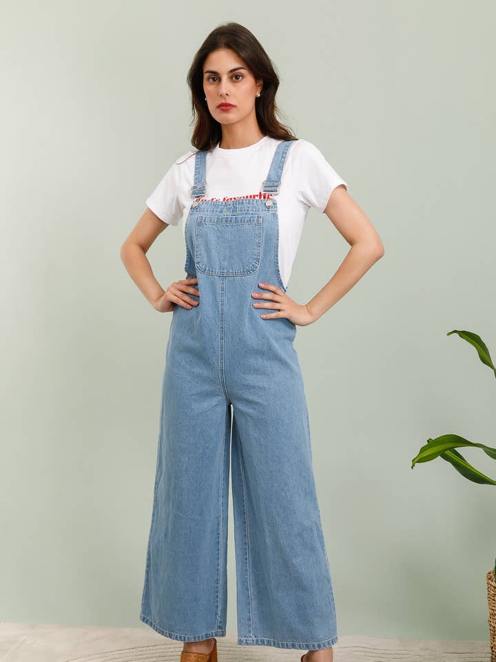 5690 VINTAGE DENIM OVERALLS for wholesale by Daphnea