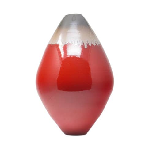 Rote Keramikvase – handgefertigt in Italien für den Großhandel von LABORATORIO CERAMICA ARTISTICA DI CATERINA PORCU