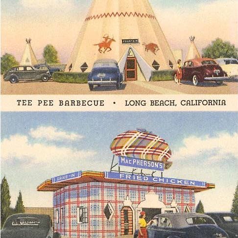 Art Print RS-01 Roadside Tepee and Chicken Stand for wholesale by Found Image Press