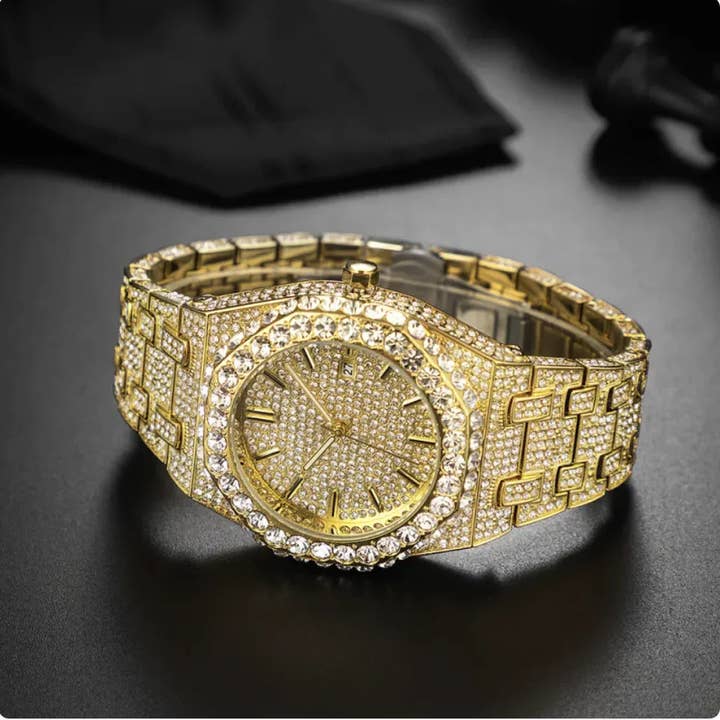Naomi's Happy Place Shop – wholesale Wrist watch – Men's – Men's Starry Diamond Quartz Watch3