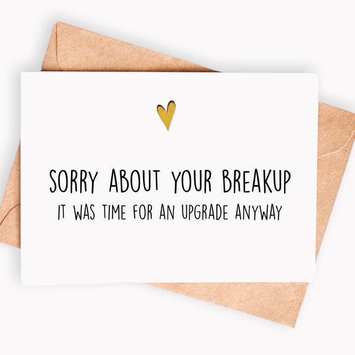 Lustige Trennungskarte - Tut mir leid wegen deiner Trennung, es war Zeit für den Großhandel von Spicy Cards