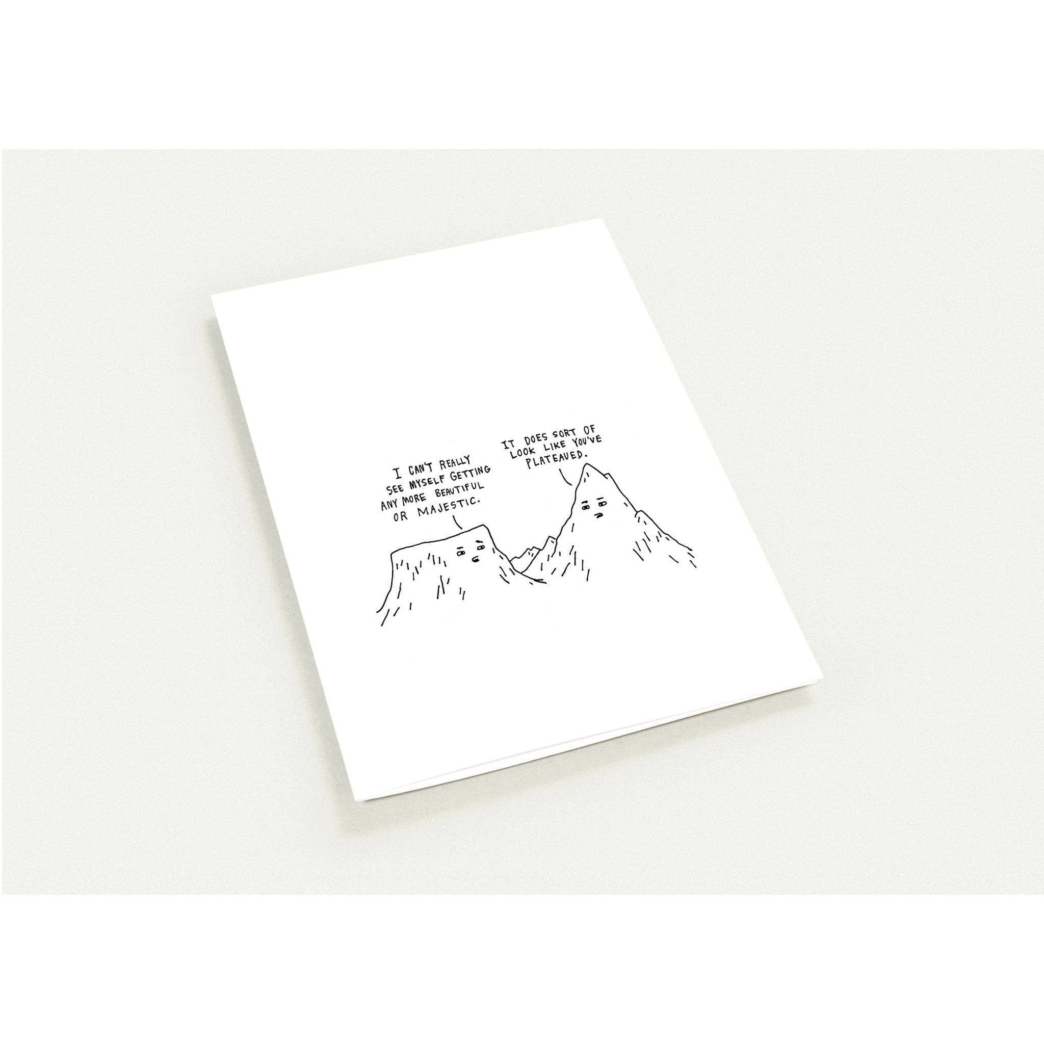 Mountain vs Plains - Vente Carte de vœux classique - Plateau2