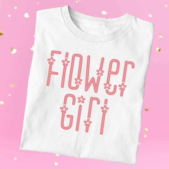 Shirt met bloemen voor meisjes, bruidskleding, trouwwinkel, cadeaus voor wholesale door Never Knew I Needed