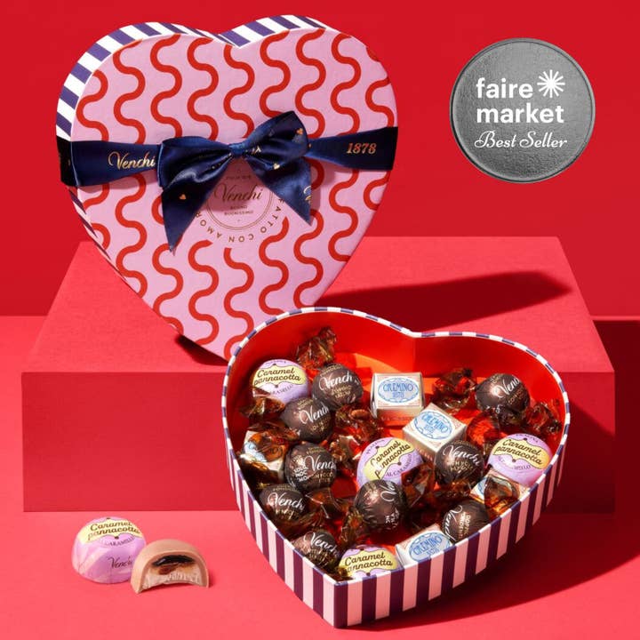 Valentine Heart Shaped Chocolate Gift Box - Venchi Chocolate for wholesale by Venchi