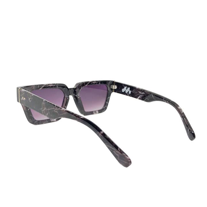 Maple Sunglasses (Walnut | Beechwood | Rosewood & Maplewood) - Wholesale Sunglasses - Women's - Lennox - Thick Cut Square Frame, in Clear or Marble9