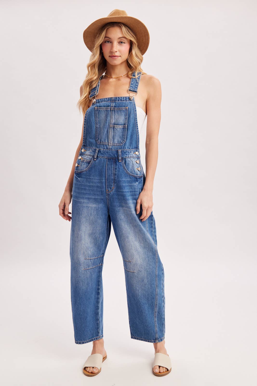Bluivy - Wholesale Overalls - Women's - DENIM BARREL OVERALLS15