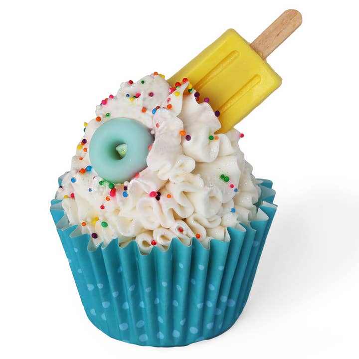Olliepop - Wholesale Bar Soap - Handmade Pool Party Cupcake Soap (Frosted Mango)