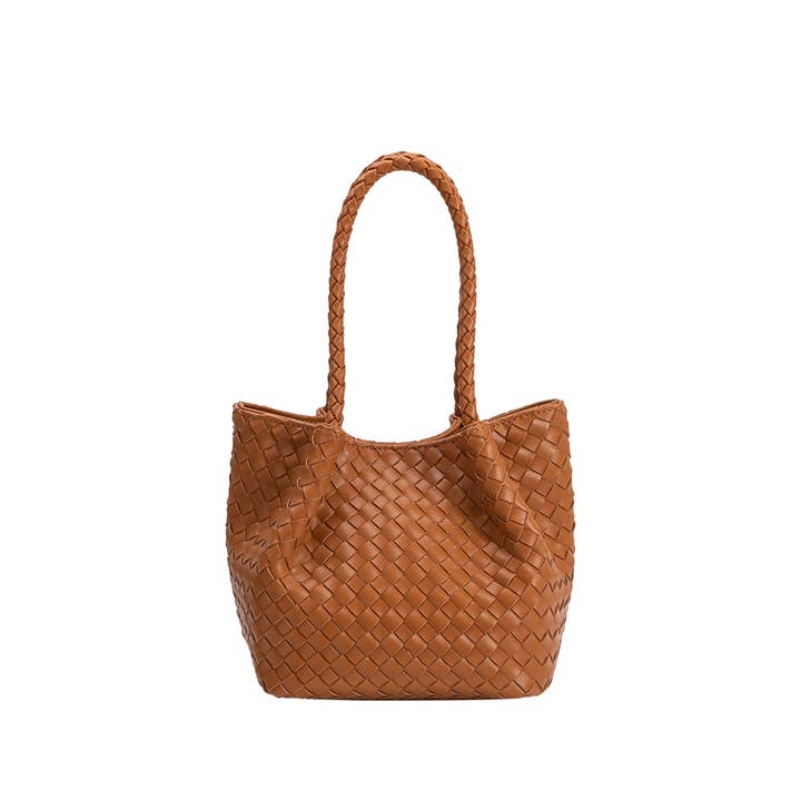 Melie Bianco - Wholesale Top Handle Bag - Women's - Anahi Saddle Recycled Vegan Top Handle Bag