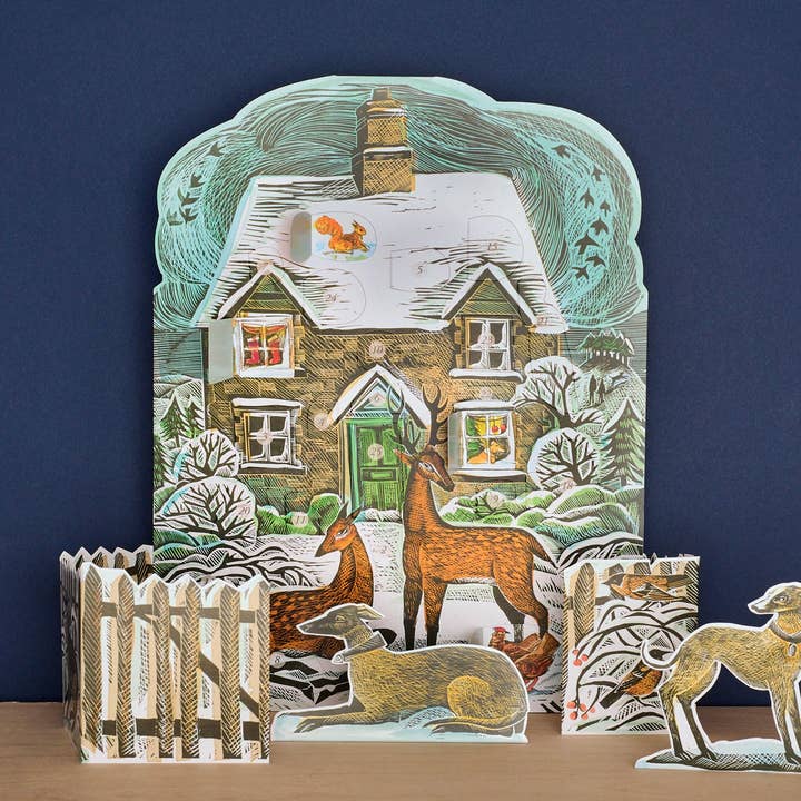 Art Angels - Wholesale Advent Calendar - Christmas Cottage Advent Calendar0