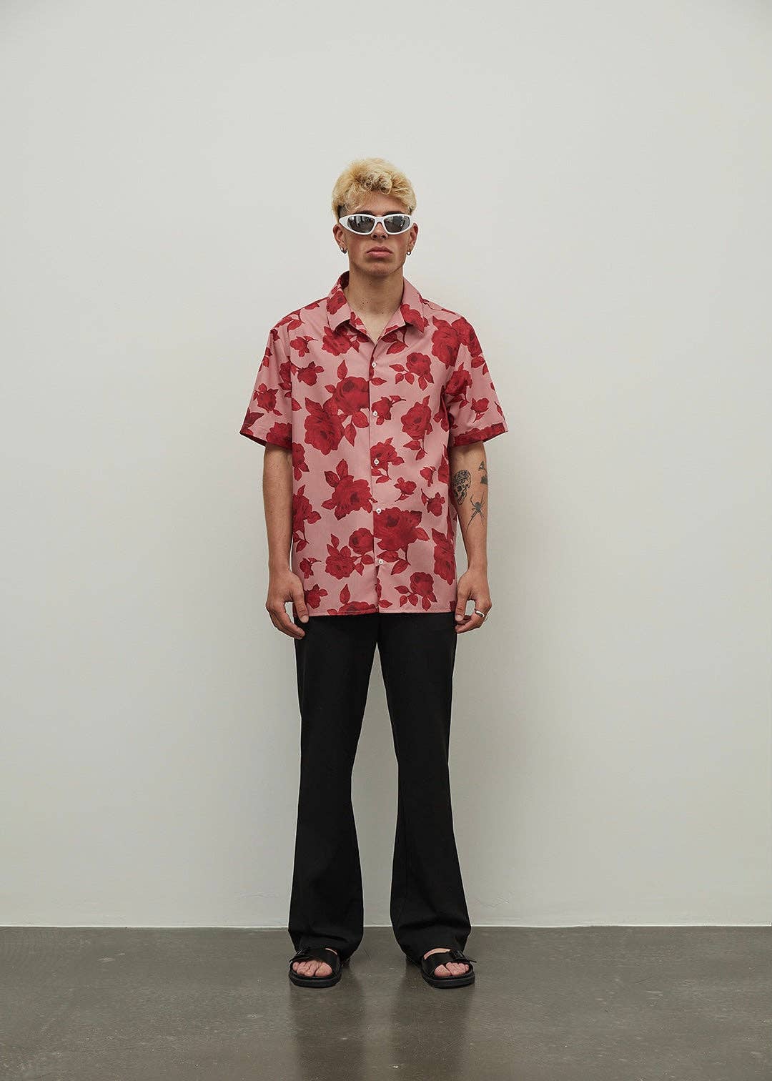 Short Sleeve Shirt in Pink Floral Print for wholesale on Faire2