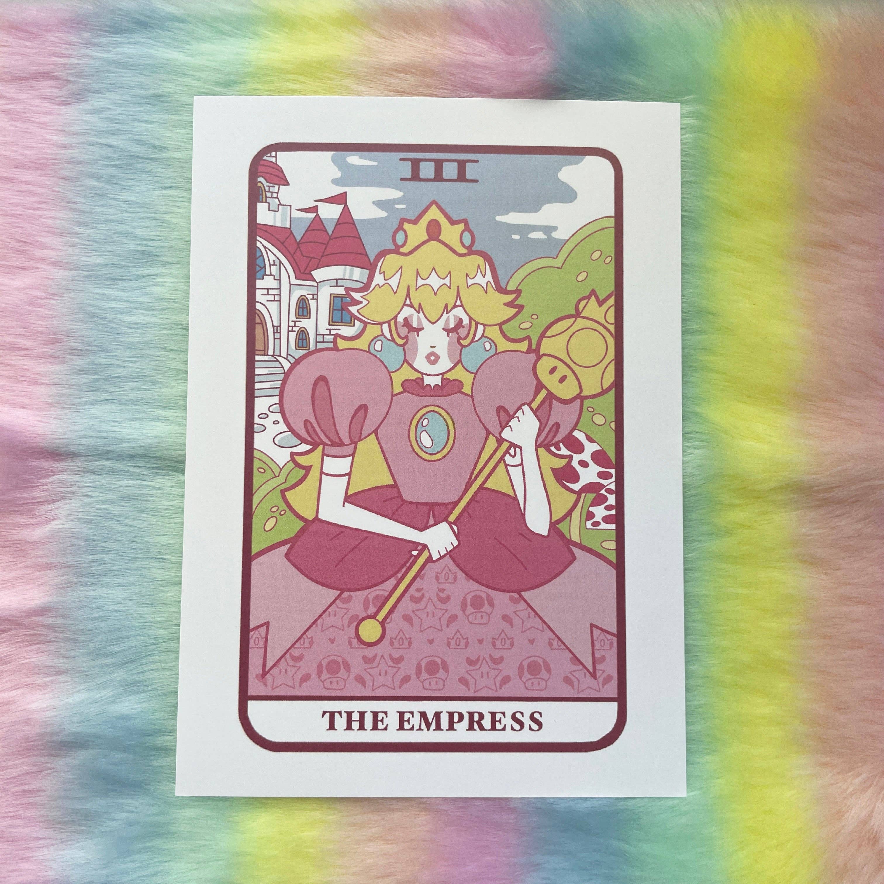 Easybriizy Draws - Wholesale Tarot Cards - Video Game Princesses 5x7 Tarot Art Prints0