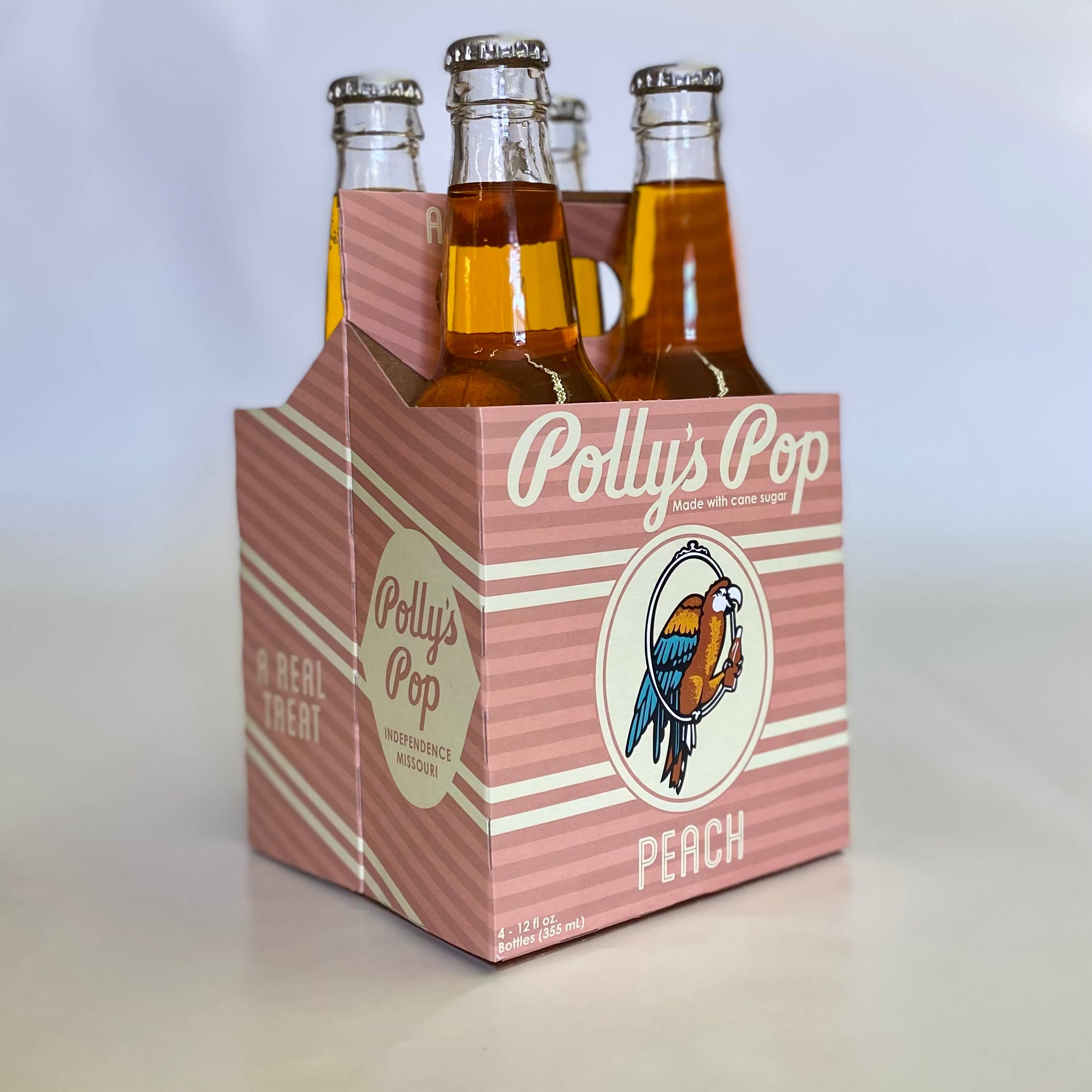 Polly's Pop - Wholesale Soda/Carbonated Drink - Peach1
