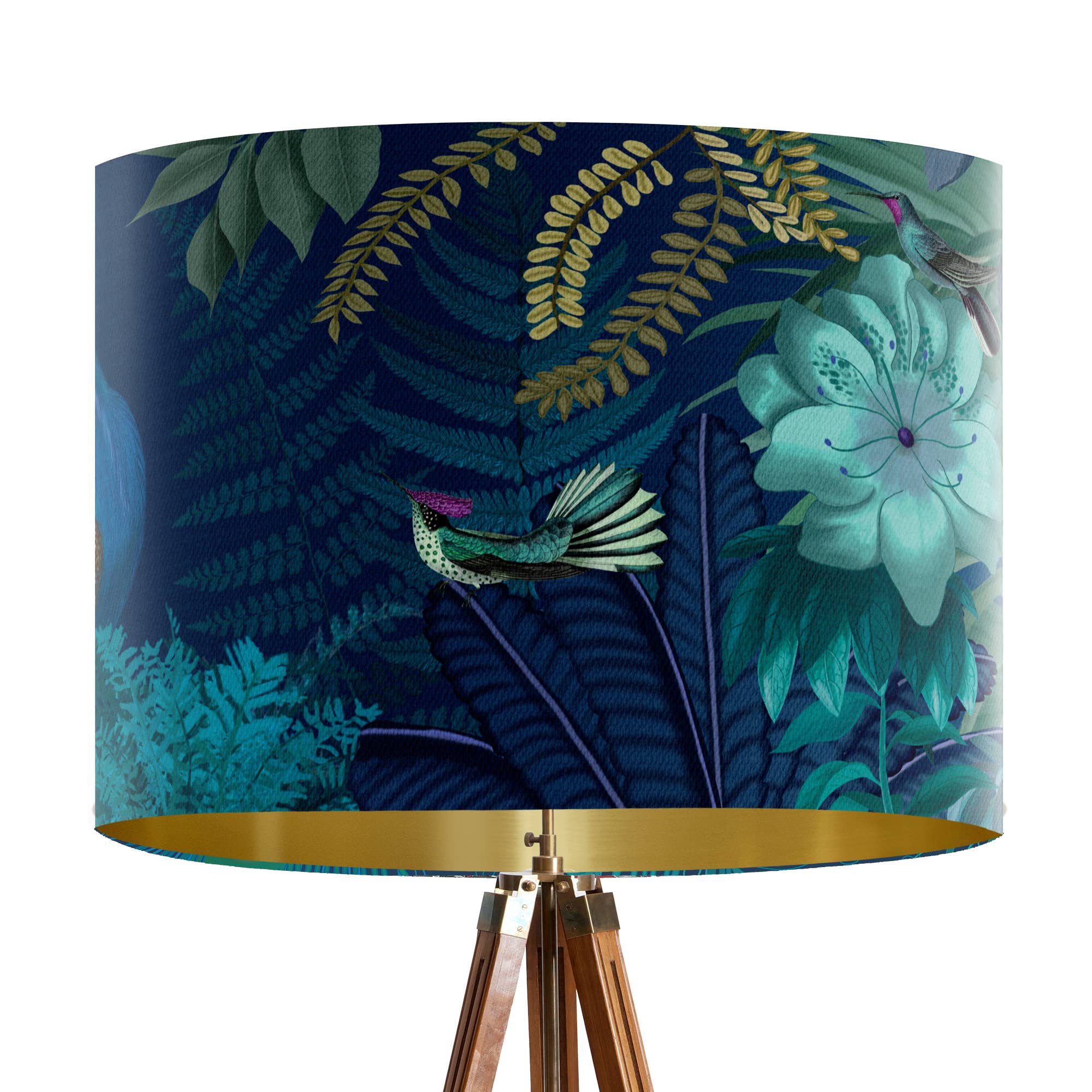 FabFunky Ltd - Wholesale Lamp Shade - Peacock Garden Lampshade Blue designer pack of 34