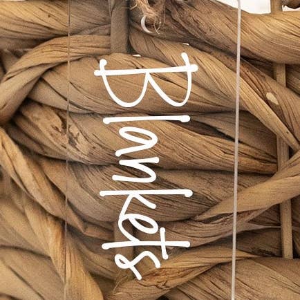 Clear Basket Tags for wholesale by Savvy & Sorted