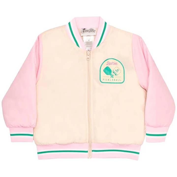 Veste universitaire BARBIE pour filles pour la vente par Penguin Kids Wear