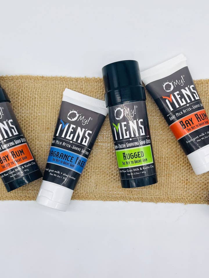 ¡Oh, mayo! Jabón de afeitar con leche de cabra en barra, 2.25 oz | Sin parabenos ni más | Manteca de karité y vitamina E | Hecho a mano en EE. UU. para venta al por mayor de O My! Bath and Body