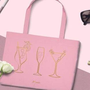 Borsa Rosa Cocktail Dorati per la vendita all'ingrosso da parte di Mamée Créa
