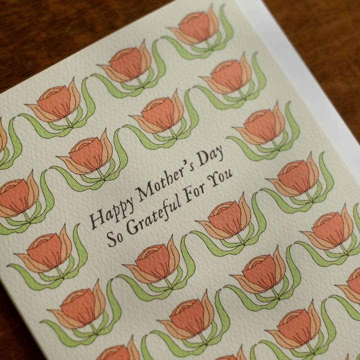 annalisa v. sawtell - Wholesale Mother's Day Card - Mother's Day | Tulips | Botanical Greeting Card | A22